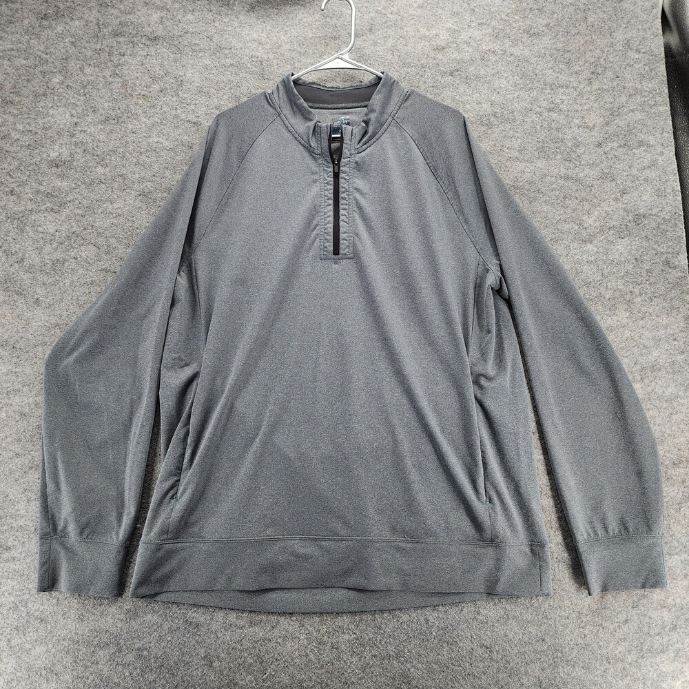 Myles Make Moves Pullover Mens XXL Long Sleeve Gray 1/4 Zip